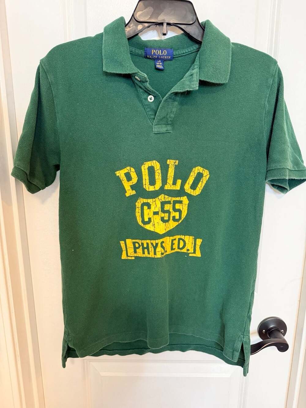 Polo Ralph Lauren Boys Polo Shirt Size L 14-16 Green